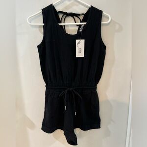 Katie J NYC Black Romper, size small, new!
